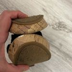 Arizona Jeans Arizona Jean Company Black Crochet Strap Cork Wedge Sandals Size 8 Photo 6