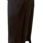 Topshop Black Ruffle One-Shoulder Midi Dress Sz 10 Photo 8