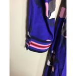 Boden Women Floral Striped A Line Dress Sz. 8R Blue Lightweight Comfort Modest Photo 5