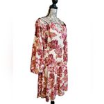 Old Navy  Waist-Defined Floral Cold-Shoulder Cutout Smocked Mini Dress Size: M Photo 2