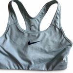 Nike NWOT- Sports Bra Size M Light Blue with Black Swoosh (never worn) Photo 5