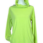 Columbia  Thermal Cowl Neck Hoodie Sz S Neon Yellow Pullover Omni-Wick Layering Photo 0