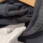 Gap SemiCrop Hooded Sweatshirt Black Size Medium 22x20 (Preowned) Photo 7