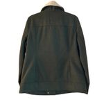 a.n.a A New Approach Women Moto Jacket Size XL‎ Earthy Green Sherpa Assymetrical Zip Photo 1