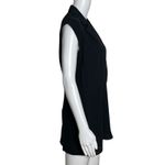 CAbi  Shirt Women Small Black‎ Origami Faux Crossover Wrap Tunic Basic Minimalist Photo 1
