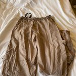 White Fox Boutique Tan Parachute Pants Photo 3
