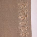 Multiple Soft Size M Khaki Tan Embroidered Drawstring Waist Wide Leg Capri Pants Photo 4