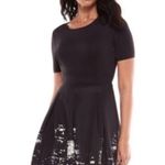 Elie Tahari New York Skyline Black with White Dress Size 6 Photo 12