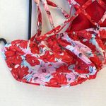 Dizzy Lizzy Womens small pink and red floral puff sleeve corset back maxi dress Photo 6