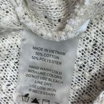 Vince Camuto Mock Neck Bell Sleeve Boucle Knit Sweater Beige Large Photo 10