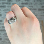 Harley Davidson | 925 sterling silver women biker hog ring size 7 Photo 0