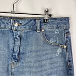 Wild Fable Blue Denim Cut Off Mini Skirt 12 Photo 3
