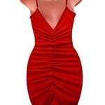 NWT women’s bodycon red sexy mini dress Photo 2