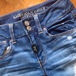 American Eagle  distressed artist crop jeans Photo 4