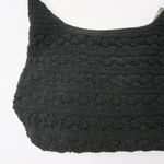 Vintage 90s Black Crochet Shoulder Bag Photo 2