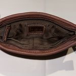 BOC Born Black/Brown Faux Leather‎ Wristlet Wallet w Zip Closure Card Slots Black Photo 3