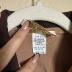 Cache Vintage Y2K Western Denim Vest Sz M in Brown Multi Color Photo 2