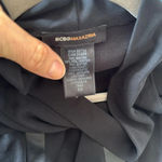 BCBGMAXAZRIA Genuine leather cowl neck black dress size xs NWOT could be a prom dress too Photo 9