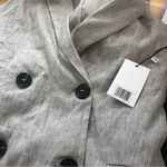 Jason Wu - Linen Sleeveless Blazer Wrap Dress Button Front, NWT Size M Photo 6