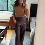 Tanya Taylor Camel Turtleneck Sweater LARGE Bodycon Merino Wool Designer $400 Photo 4