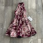 B Darlin Macy's B. Darlin Floral Halter Formal Mini-Dress Size 3/4 New With Tags Photo 6