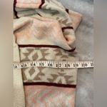 Arizona Jeans  Size S Pink Sparkle Aztec Print Open Front Cardigan Sweater Photo 8