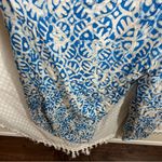 Free People  Blue White Bali Birds Of Paradise Jumpsuit Photo 7