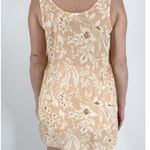 Vintage Victoria's Secret Gold Label Floral Cream Slit Intimate Dress Size Small Tan Photo 2