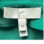 Joie  Green 100% Silk Ruffle Strappy Top Cold Shoulder Women Size‎ Medium Photo 5