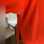 Free People We The Free Back At It Henley Oversized Orange Long Sleeve Top XS NWOT Photo 3