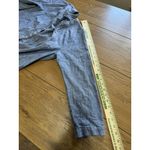 J. Jill Shirt Women Large Blue Chambray Tunic Long Sleeve Button Photo 5