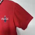 COCA COLA womens Plus’s Size 18w/20w embroidered polo shirt official red Photo 3