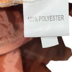 Vintage GoGo Fashion Skirt Layered Ruffle Rosette Detail Coral Peach Formal Orange Size L Photo 5