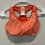 Gym Shark Seamless Orange Workout Bra Size Medium Photo 1