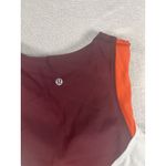 Lululemon Kick Serve Sweat Sports Bra Size 8 Luxtreme Red Orange Athletic Photo 2