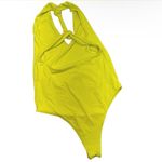 ZARA  neon yellow twist back bodysuit swimsuit NEW Photo 2