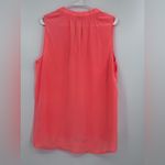 Lilly Pulitzer Lily Pulitzer Coral Sleeveless Bow Tie Blouse 100% silk Photo 4