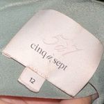 Cinq a Sept Nola Silk Bias Cut Cowl Neck Midi Dress Green Size 12 Photo 12