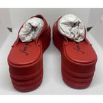 Free People Red Bohemian Thong Platform Photo 5