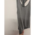 Zyia  Active Gray Nimbus Split Back Tank Top Size Medium Mesh Stripes EUC Photo 2