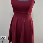 City Studios New Burgundy Red Mini dress lace size 1 Cocktail Prom Party Fit N Flare Photo 0