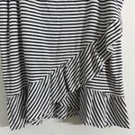 Blushing Heart Stripes & Ruffles of Love White & Navy Striped Tank Top Large New Photo 3