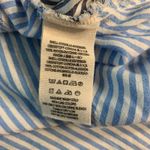 Free People Striped Button Up Shirt Blue White Long Sleeve Relaxed Fit M Photo 3