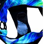 NWOT ~ 2 Piece Blue & Black Watercolors Bikini Lace Up Swimsuit ~ Women's Size 8 Photo 4