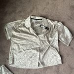 Nicole Miller  Animal Print Satin Pajama Set SIZE XL Photo 1