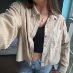 American Eagle  Cream Corduroy Jacket Photo 0