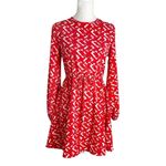 Tuckernuck  Pomander Place Colette Dress Red Chain Link Print Size S Photo 3