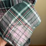 Eddie Bauer Plaid Button-Up Shirt in Green and Pink Photo 12