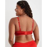 Aerie Satin Stretch Bandeau Sundried Size Small Photo 3