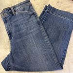 Talbots Wide-Leg Crop Jeans Blue Denim Size 8 Photo 2